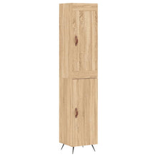 Hoge Kast 34,5X34X180 Cm Bewerkt Hout Kleurig Sonoma eiken