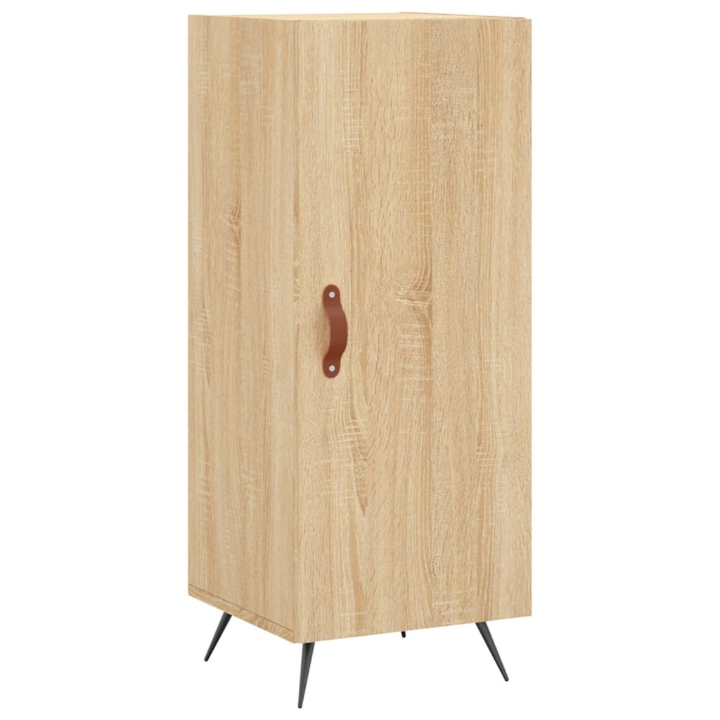 Hoge Kast 34,5X34X180 Cm Bewerkt Hout Kleurig Sonoma eiken