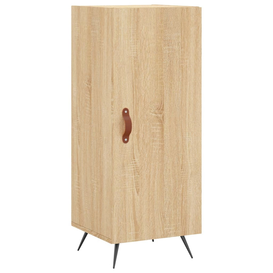 Hoge Kast 34,5X34X180 Cm Bewerkt Hout Kleurig Sonoma eiken