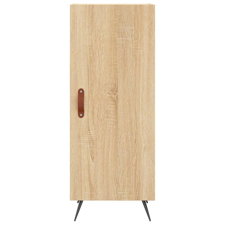 Hoge Kast 34,5X34X180 Cm Bewerkt Hout Kleurig Sonoma eiken
