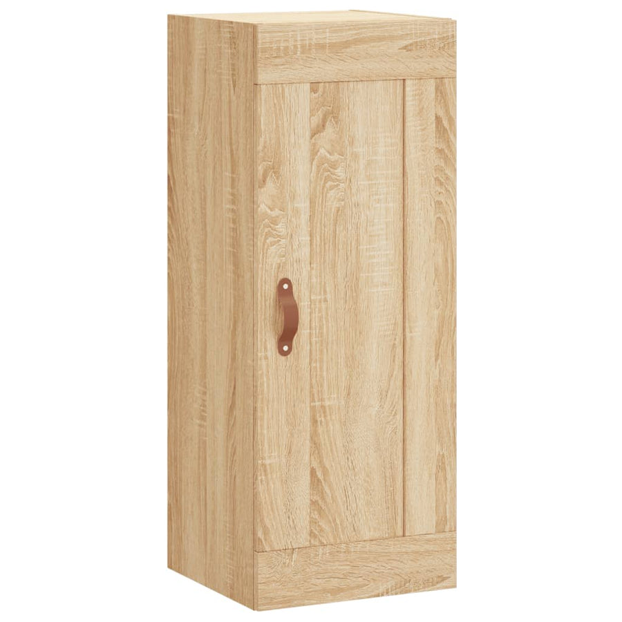 Hoge Kast 34,5X34X180 Cm Bewerkt Hout Kleurig Sonoma eiken