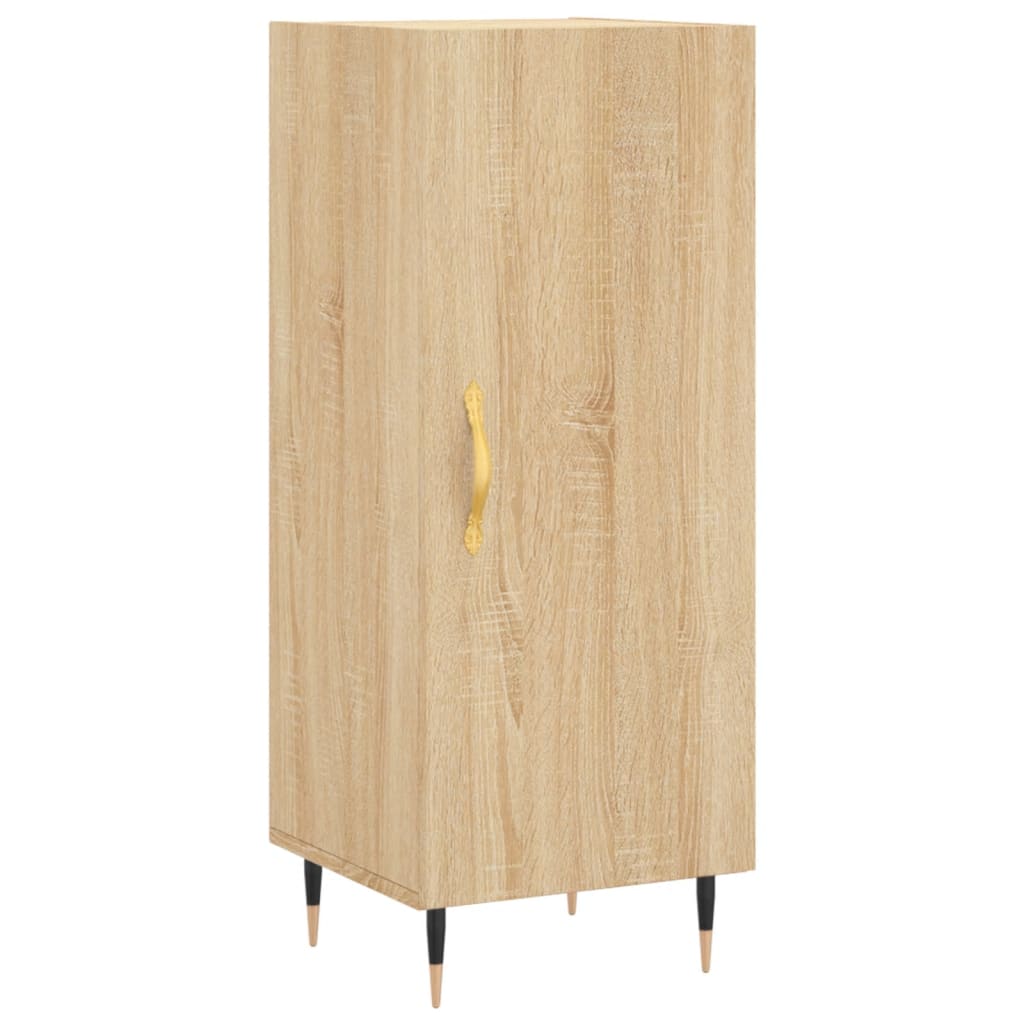 Hoge Kast 34,5X34X180 Cm Bewerkt Hout Sonoma Eikenkleurig