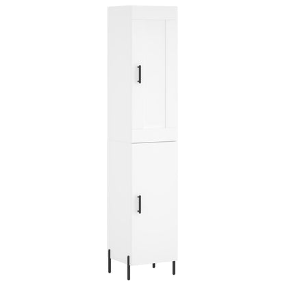 Hoge Kast 34,5X34X180 Cm Bewerkt Hout Wit