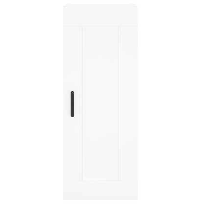 Hoge Kast 34,5X34X180 Cm Bewerkt Hout Wit