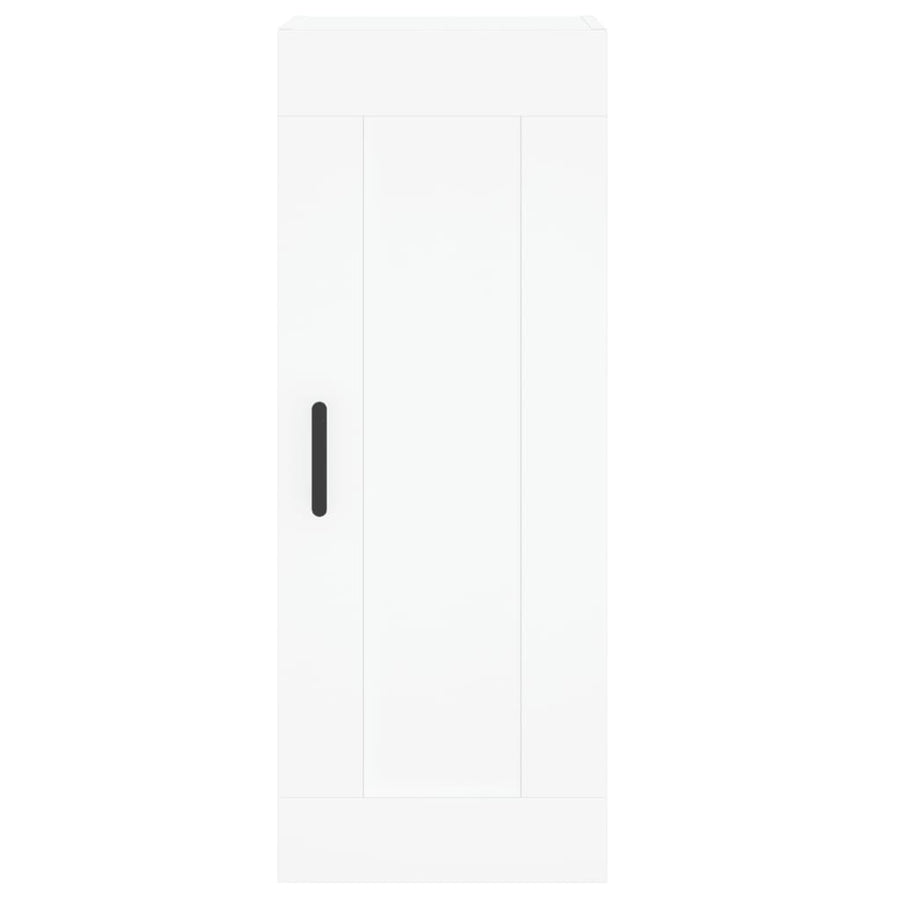 Hoge Kast 34,5X34X180 Cm Bewerkt Hout Wit