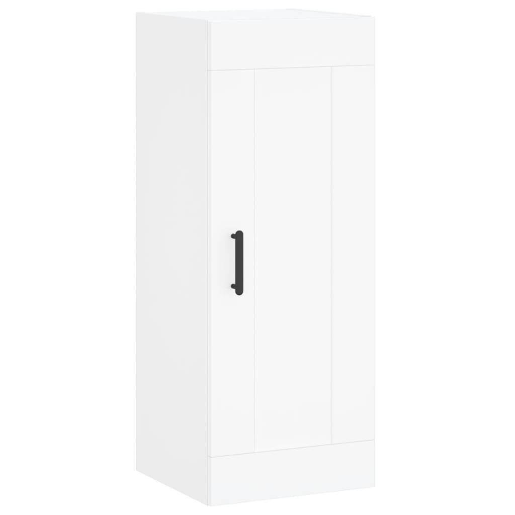 Hoge Kast 34,5X34X180 Cm Bewerkt Hout Wit