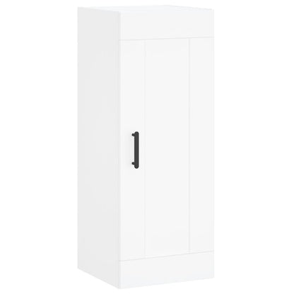Hoge Kast 34,5X34X180 Cm Bewerkt Hout Wit