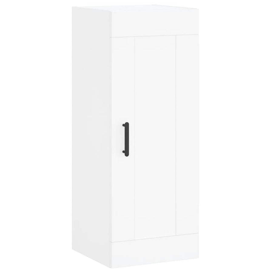 Hoge Kast 34,5X34X180 Cm Bewerkt Hout Wit