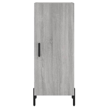Hoge Kast 34,5X34X180 Cm Bewerkt Hout Grijs Sonoma Eikenkleurig