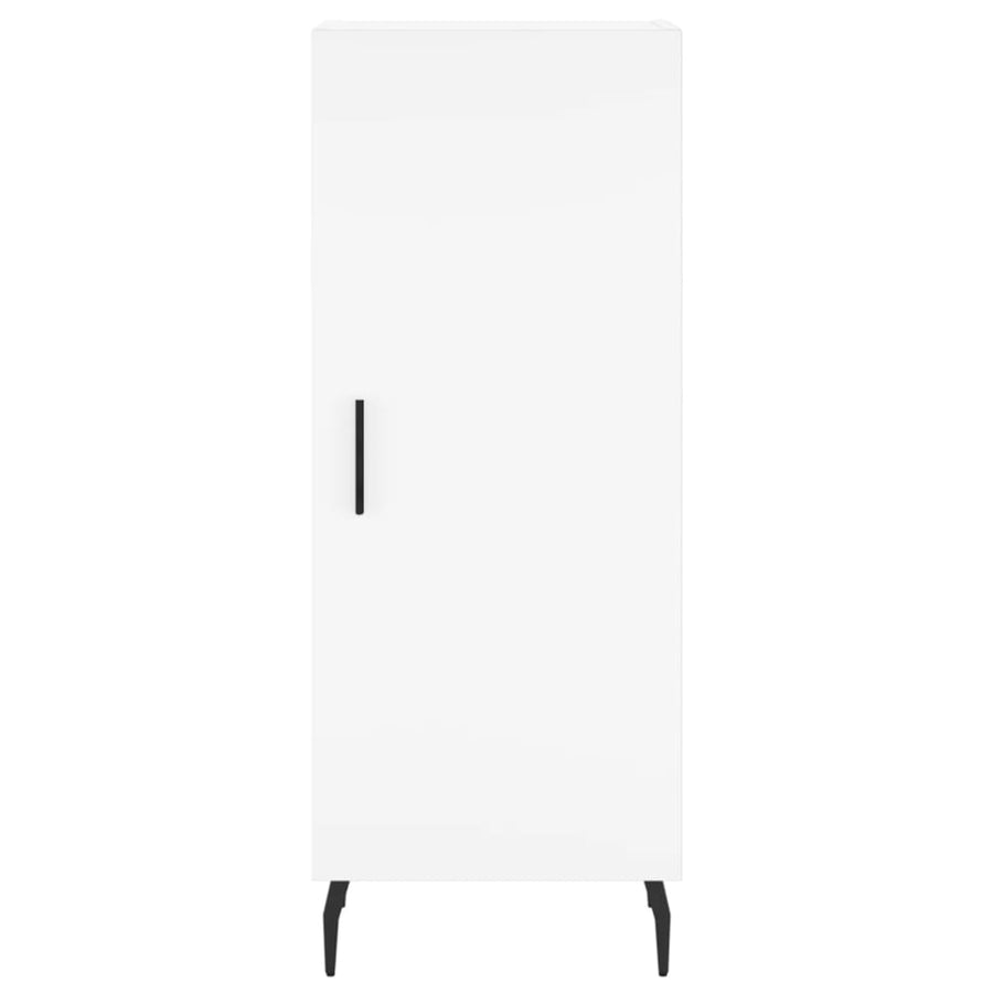 Hoge Kast 34,5X34X180 Cm Bewerkt Hout Wit