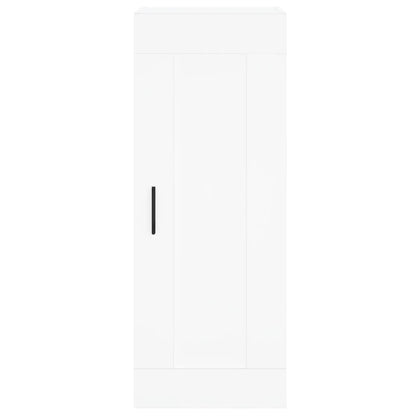 Hoge Kast 34,5X34X180 Cm Bewerkt Hout Wit