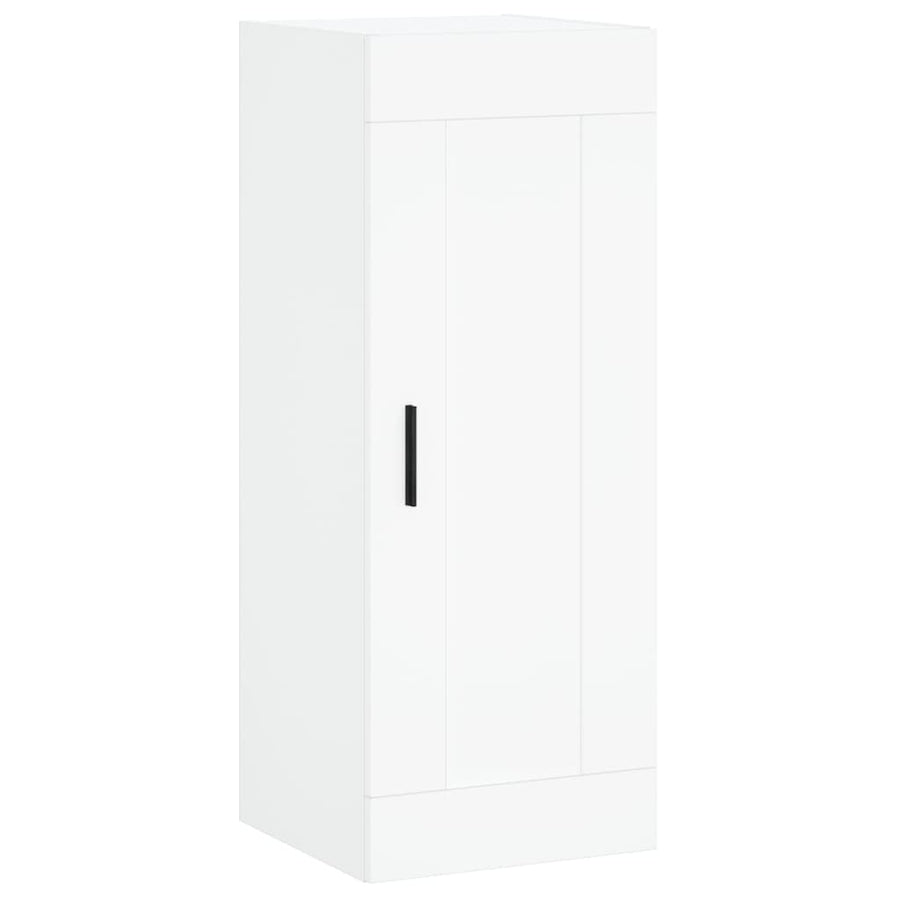 Hoge Kast 34,5X34X180 Cm Bewerkt Hout Wit