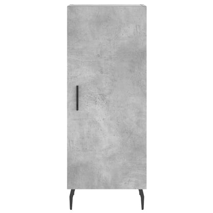 Hoge Kast 34,5X34X180 Cm Bewerkt Hout Betongrijs