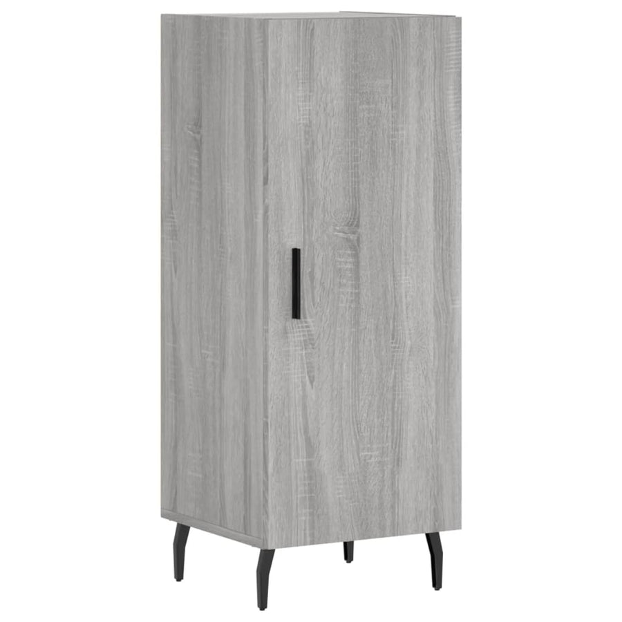 Hoge Kast 34,5X34X180 Cm Bewerkt Hout Grijs Sonoma Eikenkleurig