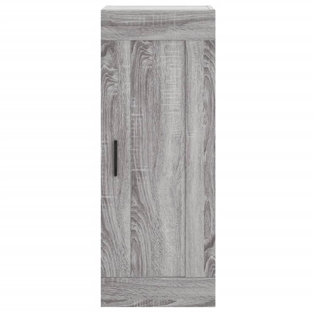 Hoge Kast 34,5X34X180 Cm Bewerkt Hout Grijs Sonoma Eikenkleurig