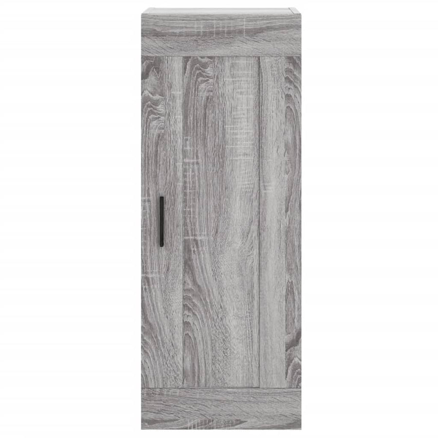 Hoge Kast 34,5X34X180 Cm Bewerkt Hout Grijs Sonoma Eikenkleurig