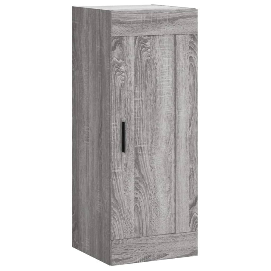 Hoge Kast 34,5X34X180 Cm Bewerkt Hout Grijs Sonoma Eikenkleurig