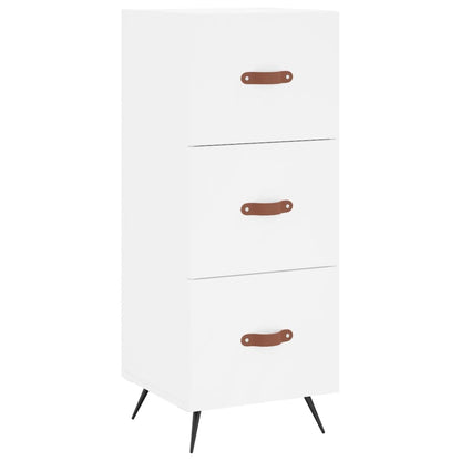 Hoge Kast 34,5X34X180 Cm Bewerkt Hout Wit