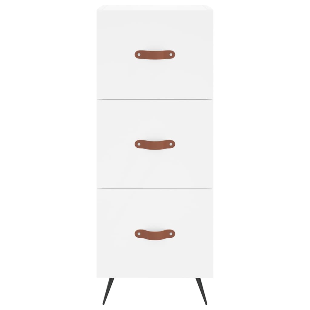 Hoge Kast 34,5X34X180 Cm Bewerkt Hout Wit