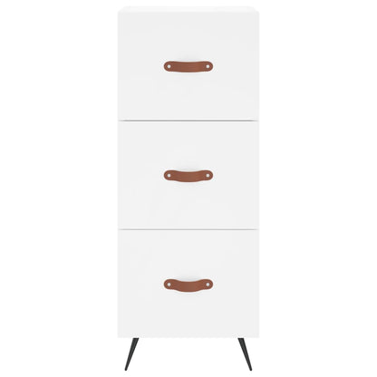 Hoge Kast 34,5X34X180 Cm Bewerkt Hout Wit