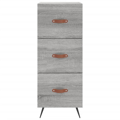 Hoge Kast 34,5X34X180 Cm Bewerkt Hout Grijs Sonoma Eikenkleurig