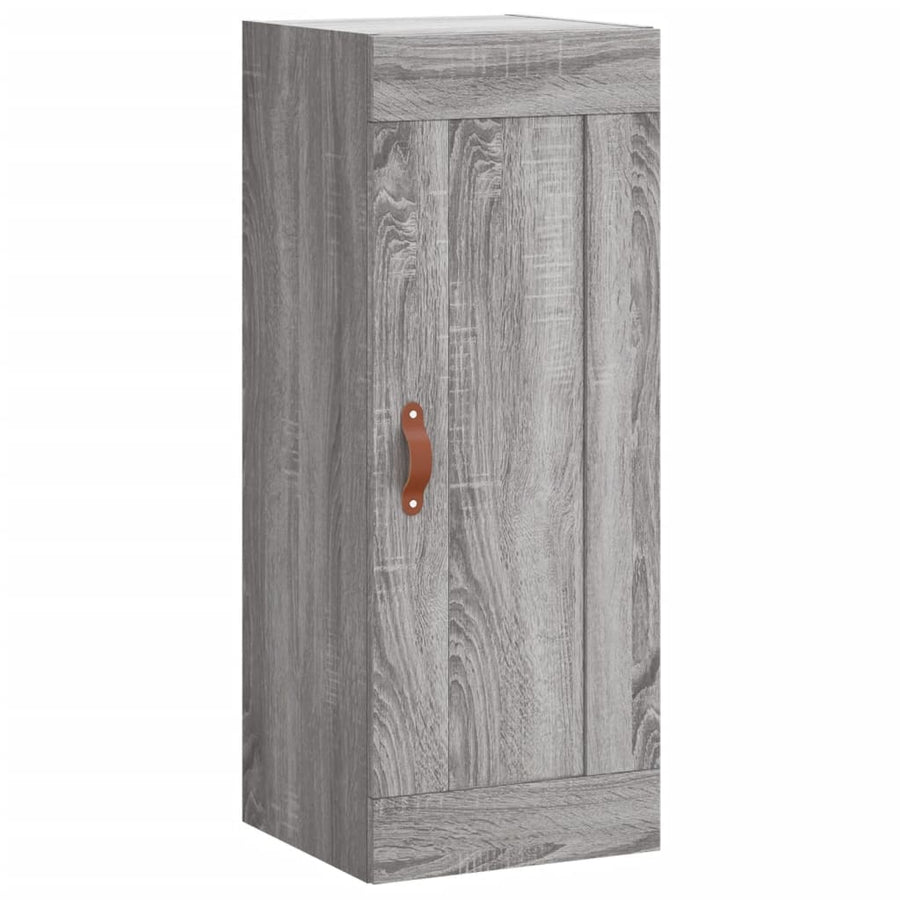 Hoge Kast 34,5X34X180 Cm Bewerkt Hout Grijs Sonoma Eikenkleurig