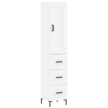 Hoge Kast 34,5X34X180 Cm Bewerkt Hout Wit