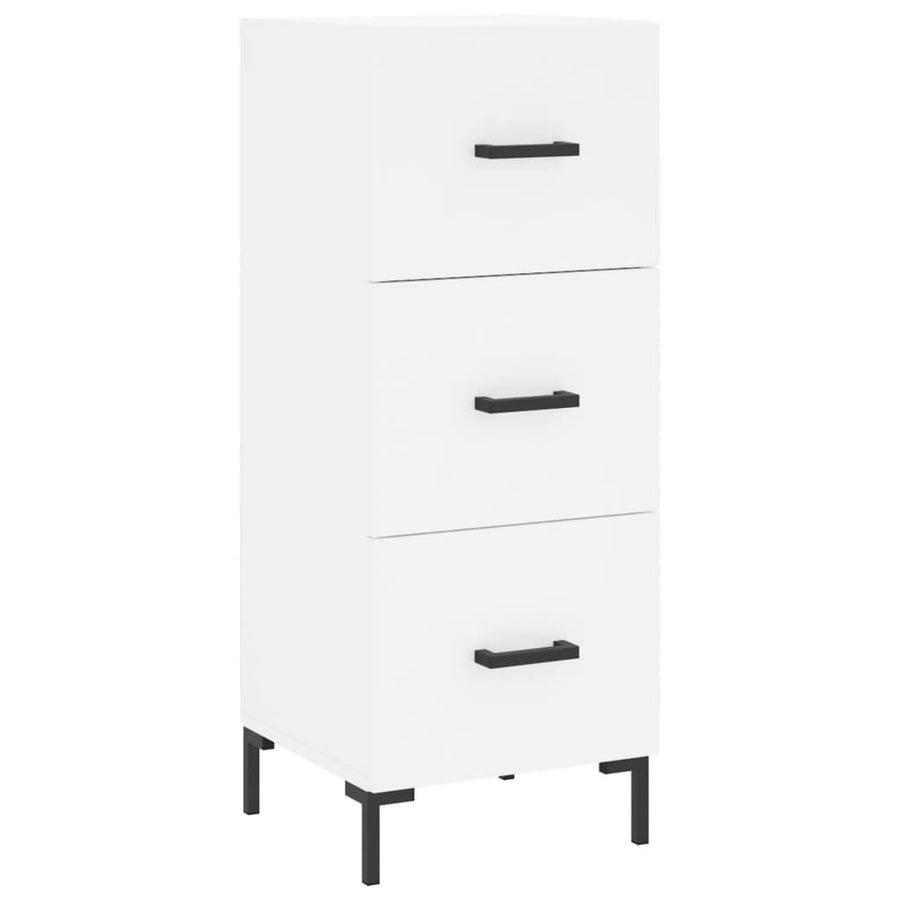 Hoge Kast 34,5X34X180 Cm Bewerkt Hout Wit