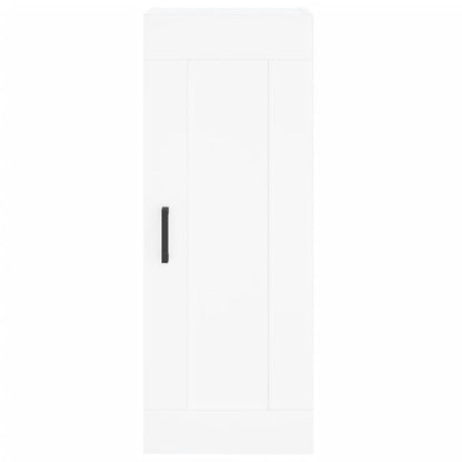Hoge Kast 34,5X34X180 Cm Bewerkt Hout Wit