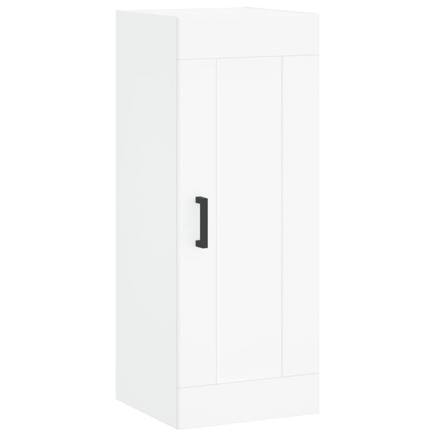 Hoge Kast 34,5X34X180 Cm Bewerkt Hout Wit