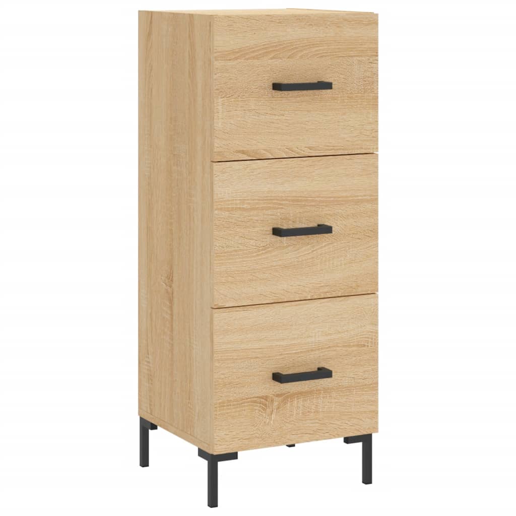 Hoge Kast 34,5X34X180 Cm Bewerkt Hout Sonoma Eikenkleurig