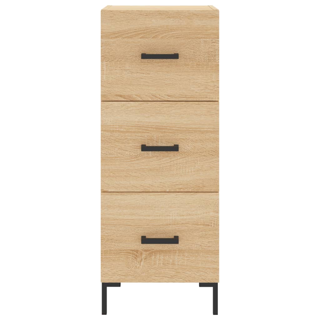 Hoge Kast 34,5X34X180 Cm Bewerkt Hout Sonoma Eikenkleurig