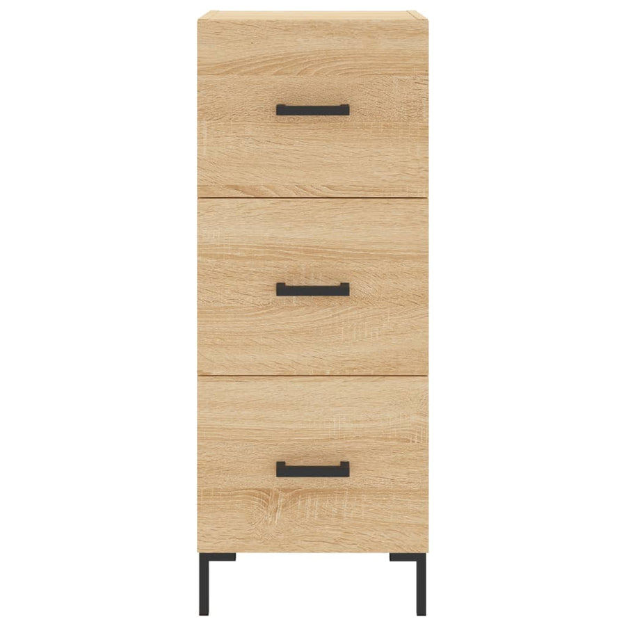 Hoge Kast 34,5X34X180 Cm Bewerkt Hout Sonoma Eikenkleurig