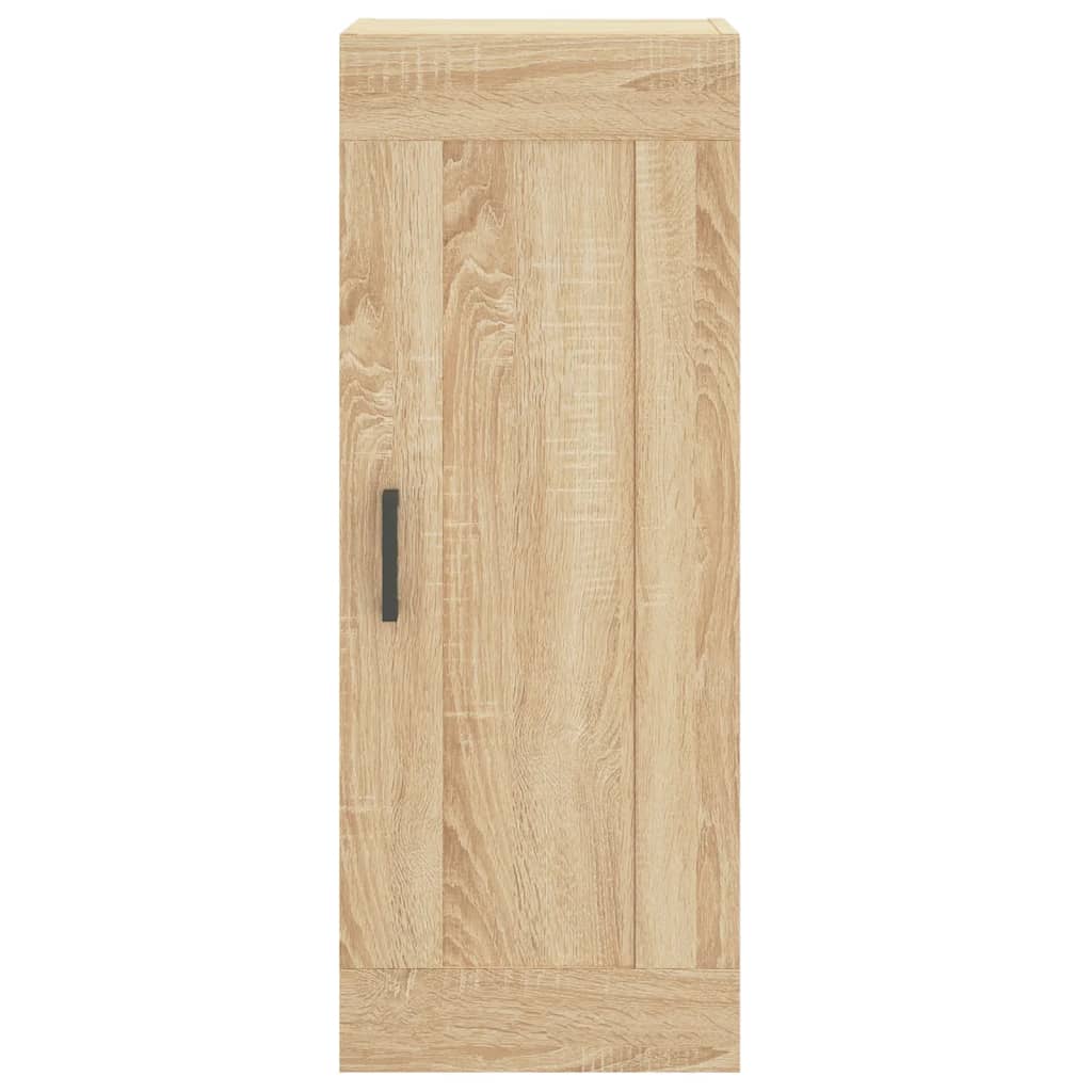 Hoge Kast 34,5X34X180 Cm Bewerkt Hout Sonoma Eikenkleurig