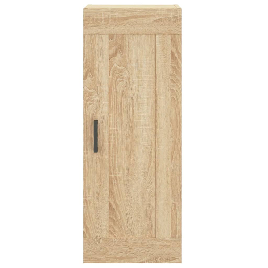 Hoge Kast 34,5X34X180 Cm Bewerkt Hout Sonoma Eikenkleurig