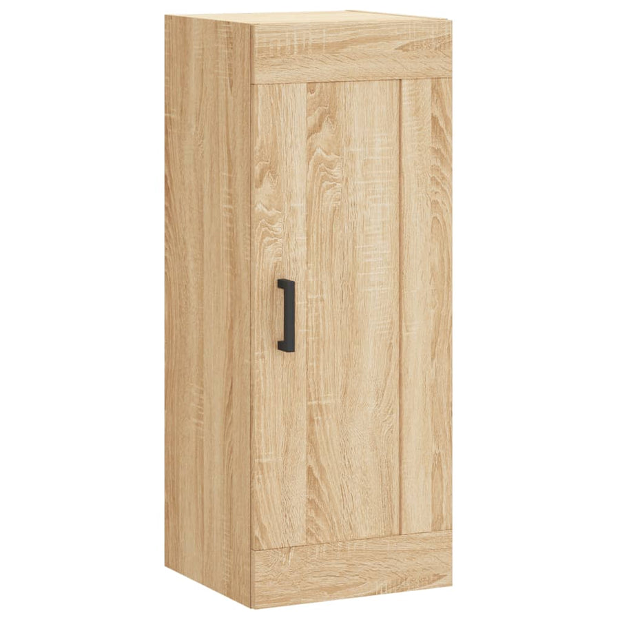 Hoge Kast 34,5X34X180 Cm Bewerkt Hout Sonoma Eikenkleurig