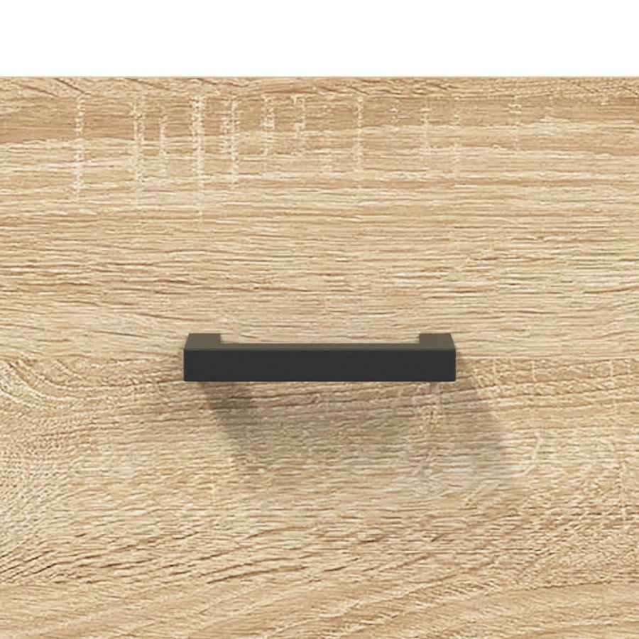 Hoge Kast 34,5X34X180 Cm Bewerkt Hout Sonoma Eikenkleurig