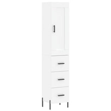 Hoge Kast 34,5X34X180 Cm Bewerkt Hout Wit