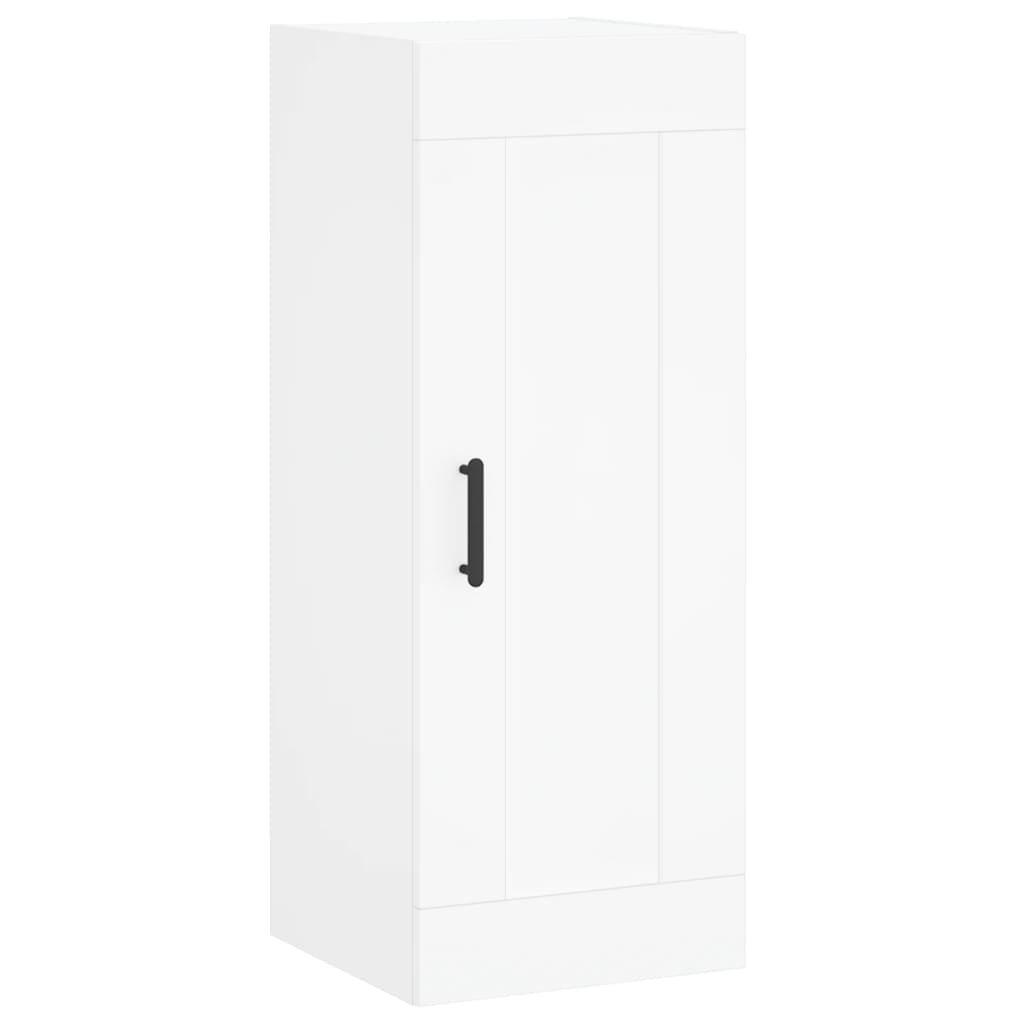 Hoge Kast 34,5X34X180 Cm Bewerkt Hout Wit