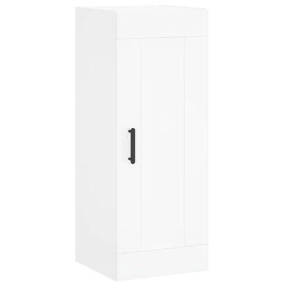 Hoge Kast 34,5X34X180 Cm Bewerkt Hout Wit