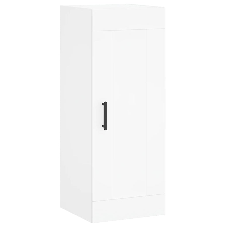 Hoge Kast 34,5X34X180 Cm Bewerkt Hout Wit