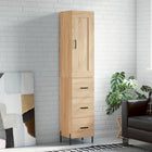 Hoge kast 34,5x34x180 cm bewerkt hout sonoma eiken