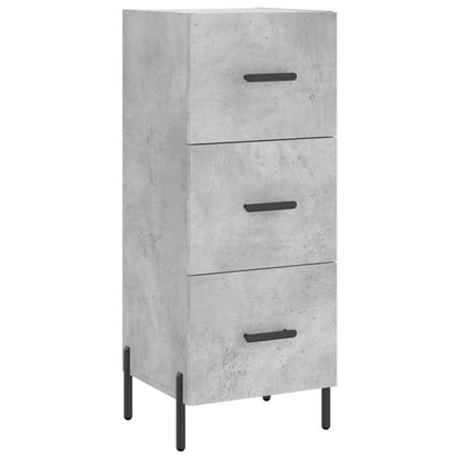 Hoge Kast 34,5X34X180 Cm Bewerkt Hout Betongrijs