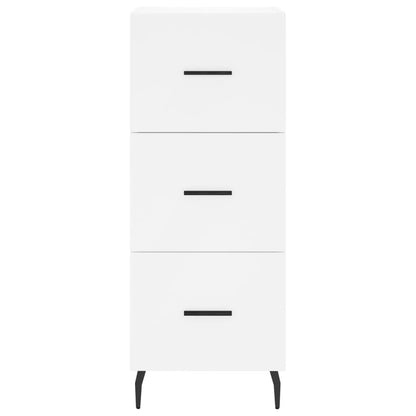 Hoge Kast 34,5X34X180 Cm Bewerkt Hout Wit