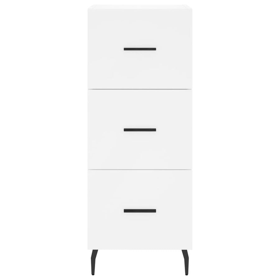 Hoge Kast 34,5X34X180 Cm Bewerkt Hout Wit
