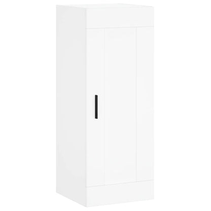 Hoge Kast 34,5X34X180 Cm Bewerkt Hout Wit