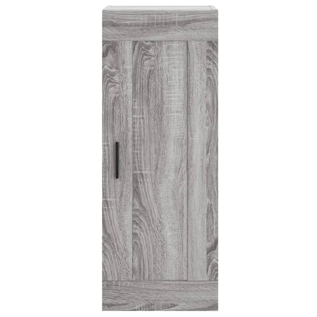 Hoge Kast 34,5X34X180 Cm Bewerkt Hout Grijs Sonoma Eikenkleurig