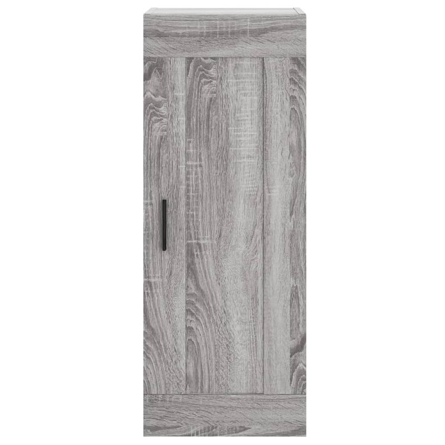 Hoge Kast 34,5X34X180 Cm Bewerkt Hout Grijs Sonoma Eikenkleurig