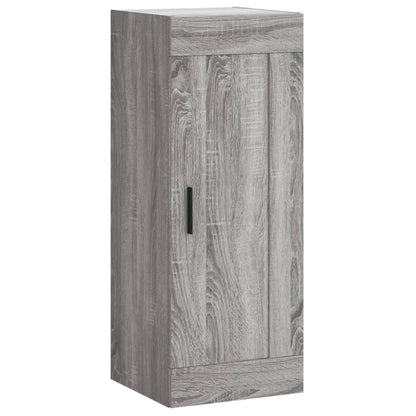 Hoge Kast 34,5X34X180 Cm Bewerkt Hout Grijs Sonoma Eikenkleurig