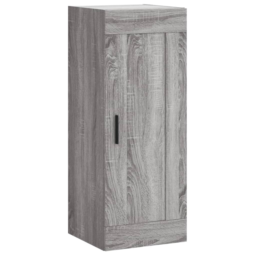 Hoge Kast 34,5X34X180 Cm Bewerkt Hout Grijs Sonoma Eikenkleurig